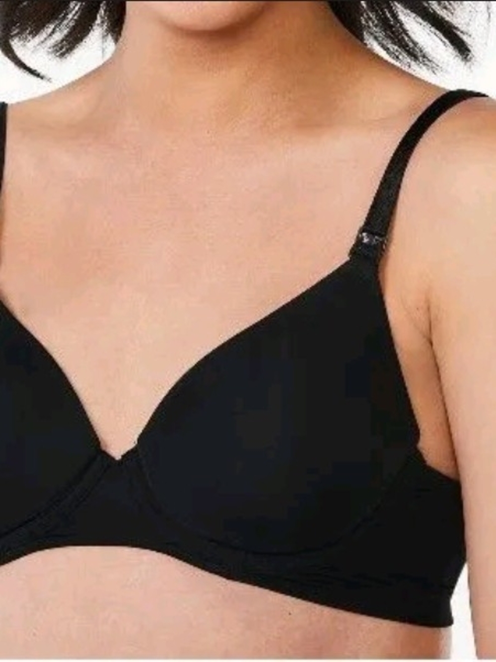 Joyspun Maternity Black Nursing T-Shirt Bra
